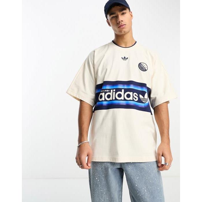 Adidas Originals 아디다스 오리지널 Bloke Pop 티셔츠 in 오프 화이트 WHITE 204494463울랄라 편집샵