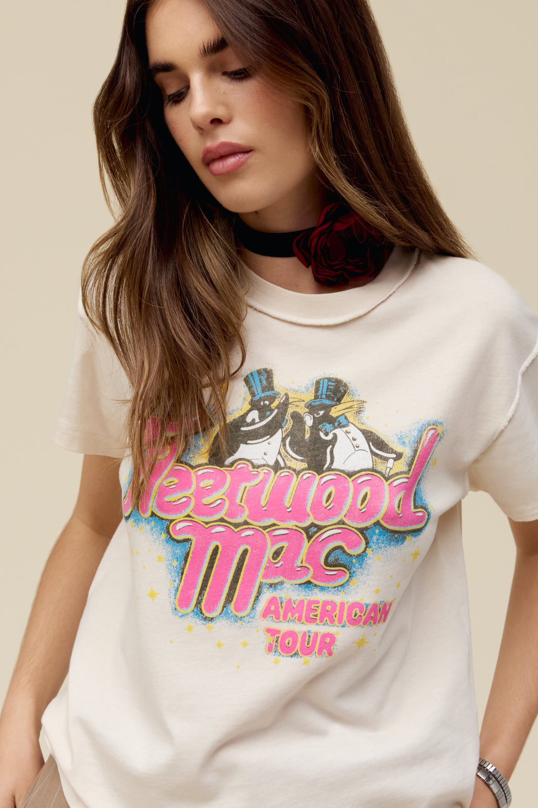 데이드리머 FLEETWOOD MAC 아메리칸 투어 리버스 티셔츠 여성울랄라 편집샵